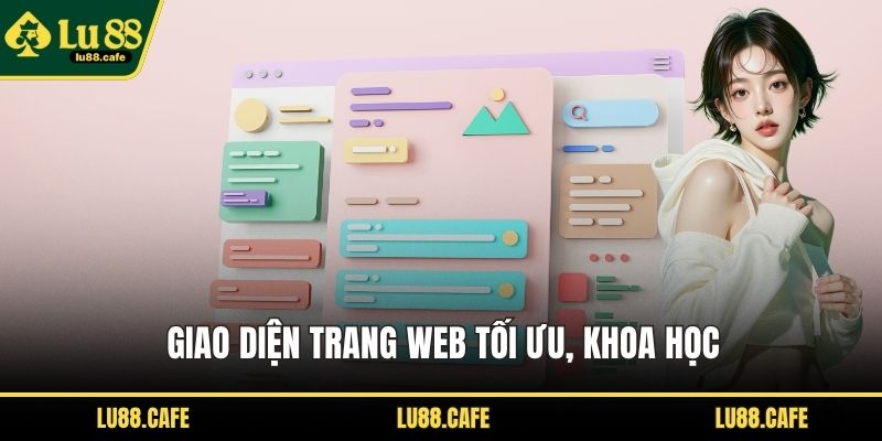 Giao diện trang web tối ưu, khoa học