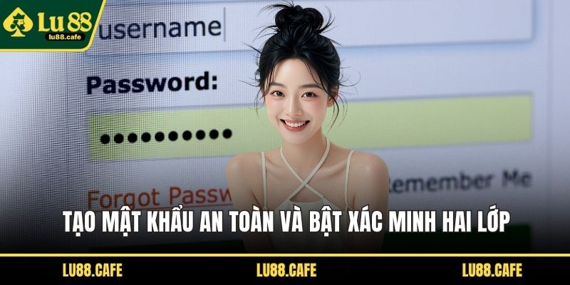 Tạo mật khẩu an toàn và bật xác minh hai lớp